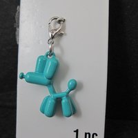 Turquoise Balloon Dog Charm by Bead Landing