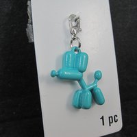 Turquoise Balloon Dog Charm by Bead Landing