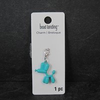 Turquoise Balloon Dog Charm by Bead Landing