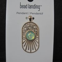 Gold Sunburst Pendant by Bead Landing