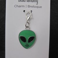 Glow-in-the-Dark Alien Charm by Bead Landing