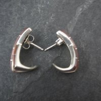 Southwestern Pink Mother of Pearl Inlay Earrings