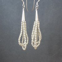 Southwestern Sterling Silver Bead Earrings