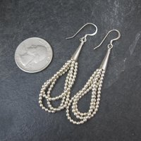 Southwestern Sterling Silver Bead Earrings