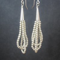 Southwestern Sterling Silver Bead Earrings