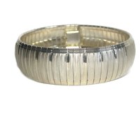 Wide Vintage Sterling 18mm Snake Bracelet 7.5 Inches