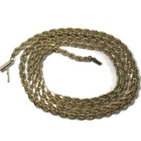 Vintage 14K 3.5mm Rope Chain Necklace 29 Inches 34.3 Grams