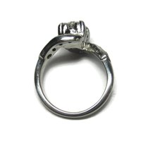 Antique Platinum .69 Carat Diamond Pinky Ring Size 2.5