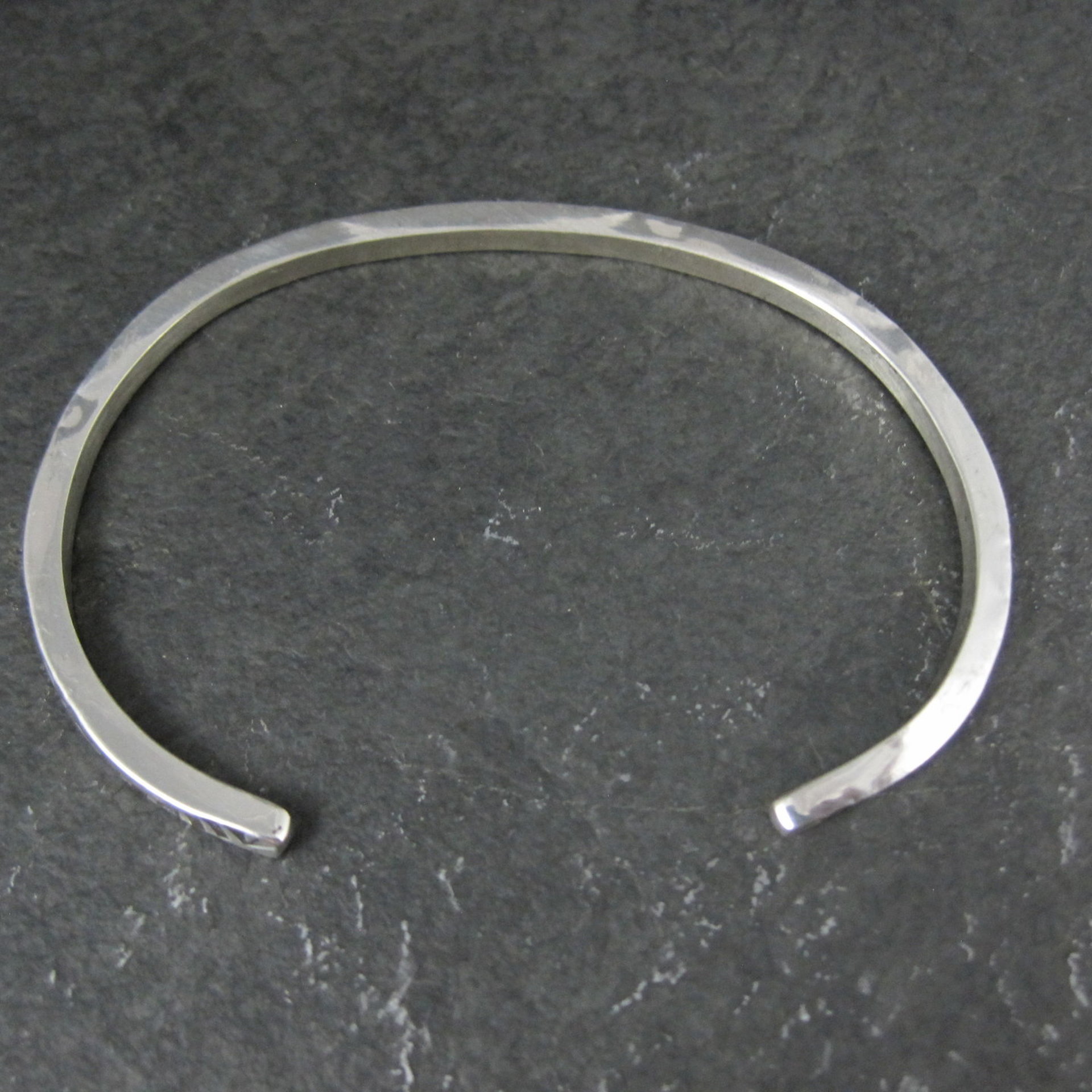 Southwestern Vintage Sterling Cuff Bracelet 6 Inches Tahe