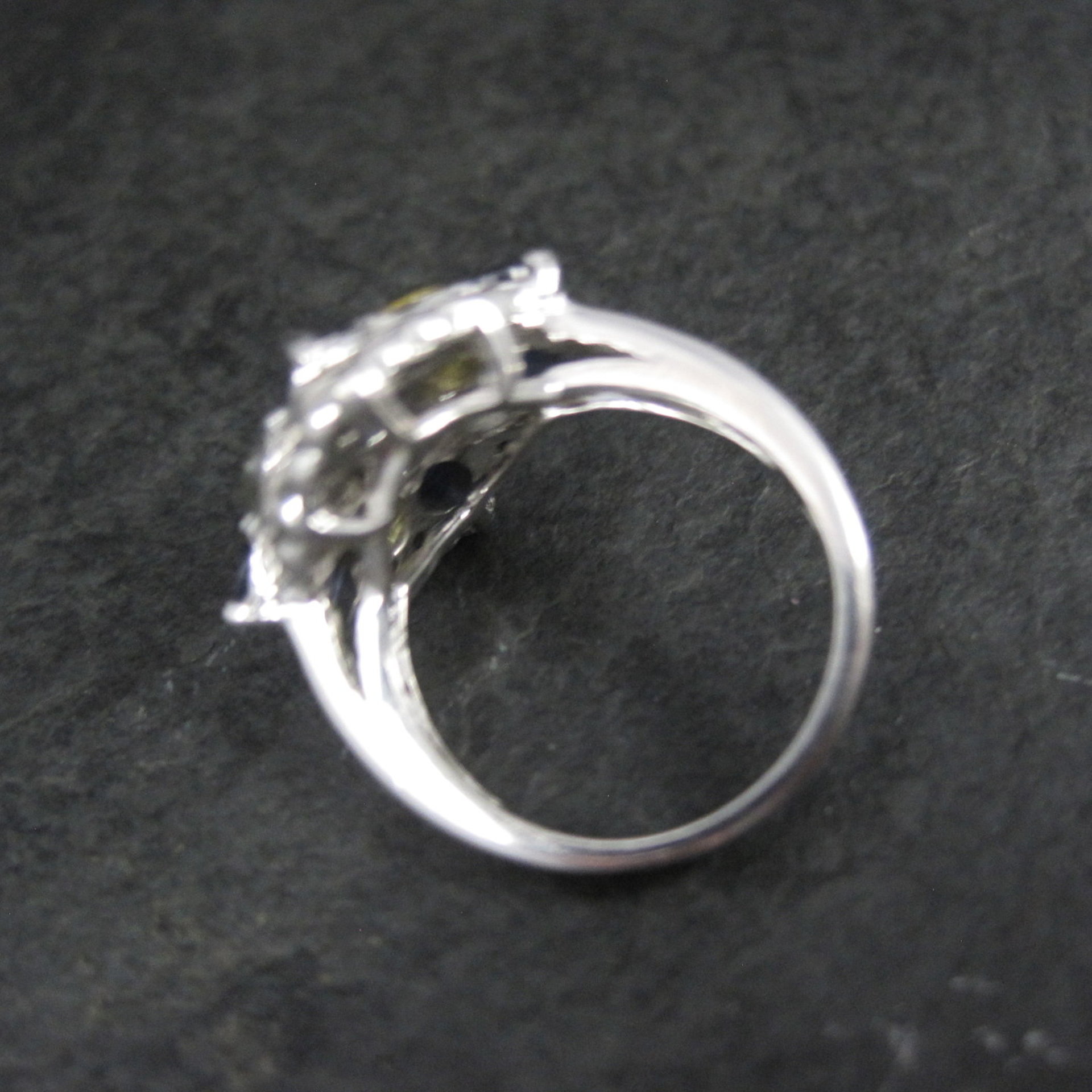 Multi Colored Sapphire Ring Sterling Silver Size 5