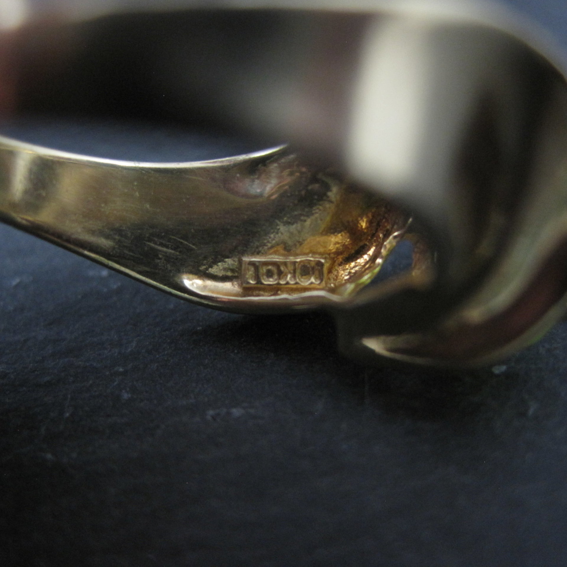 Vintage 10K Yellow Gold Peridot Ring Size 7