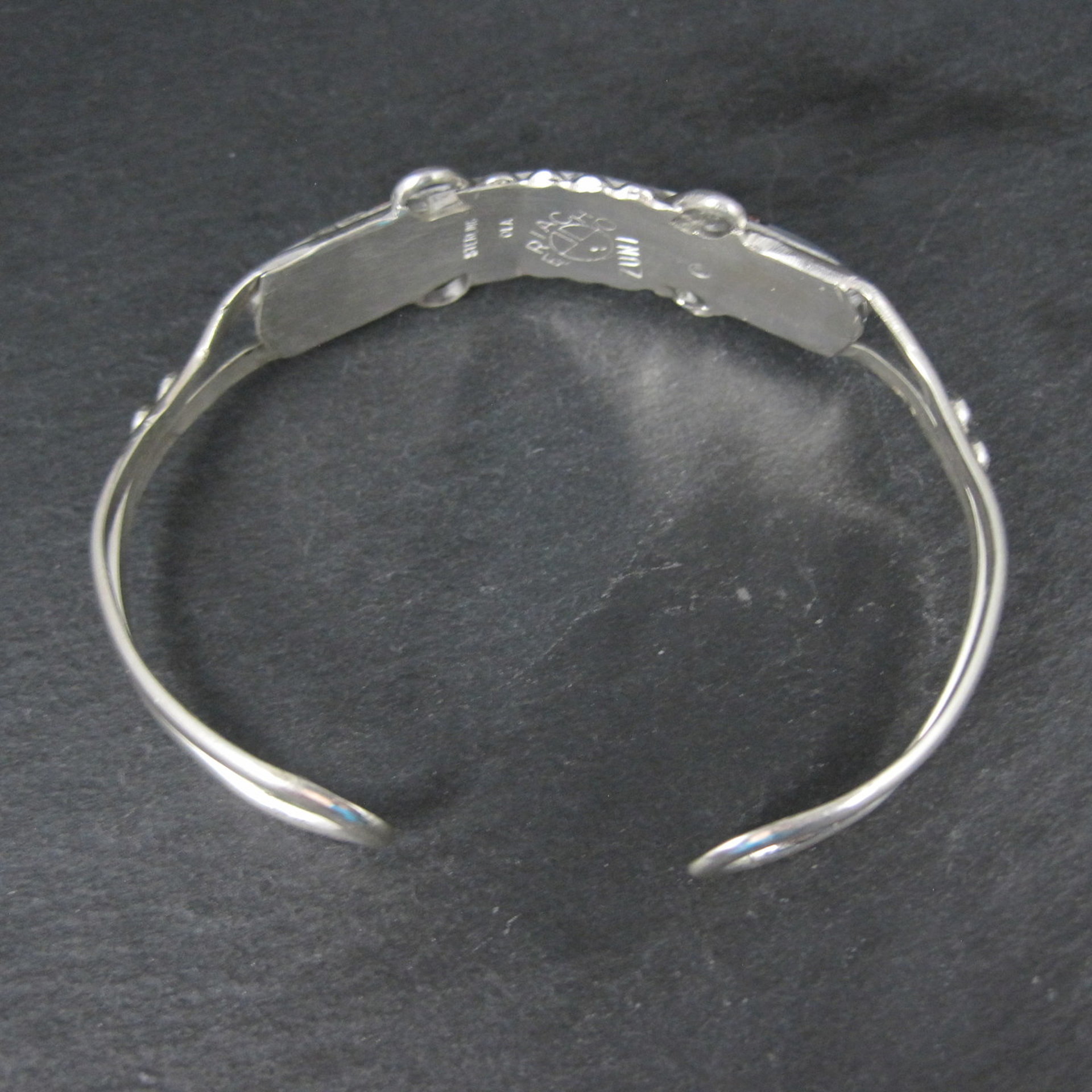 Dainty Zuni Inlay Cuff Bracelet 6.25 Inches