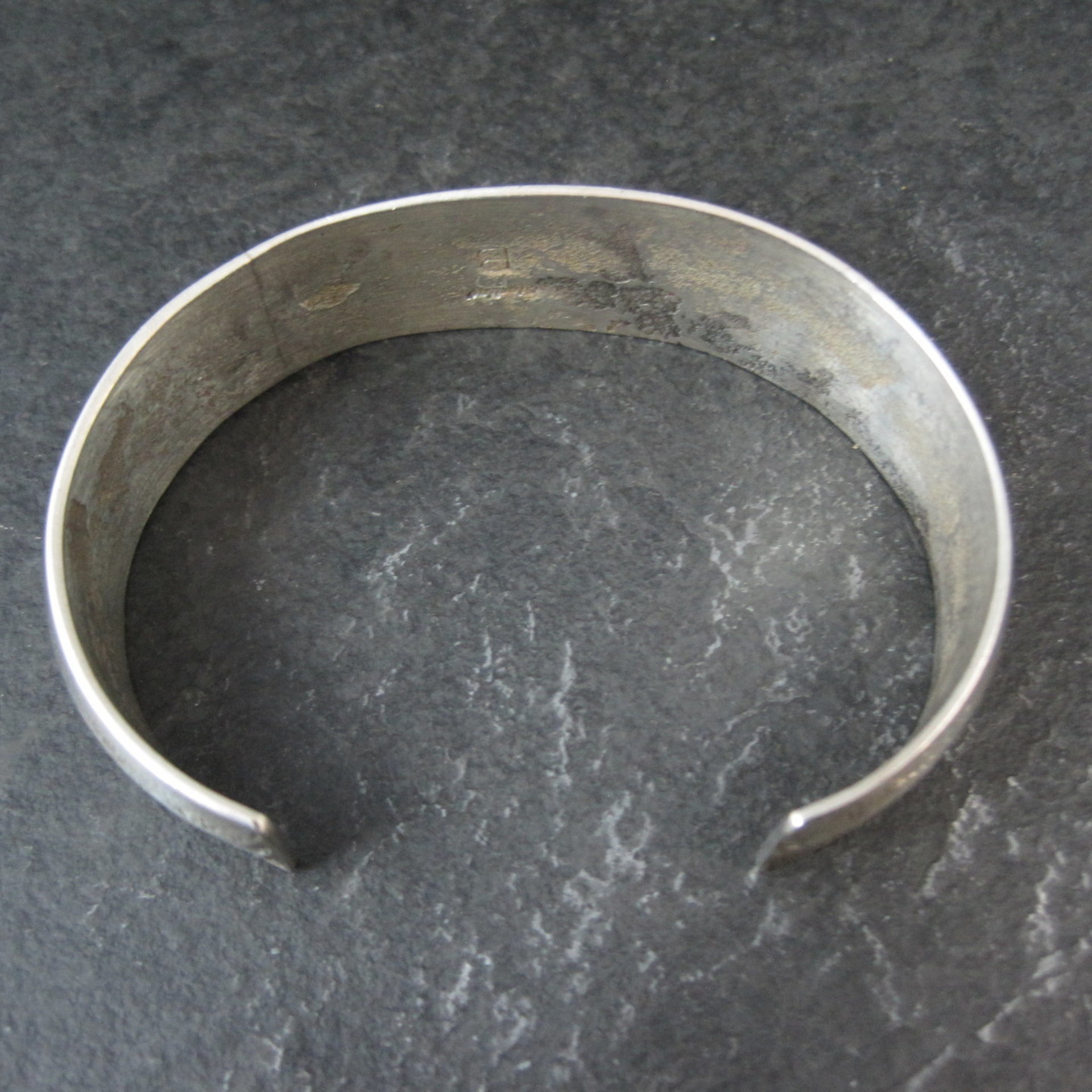 Navajo Sterling Tufa Cuff Bracelet 6.25 Inches Anthony Bowman