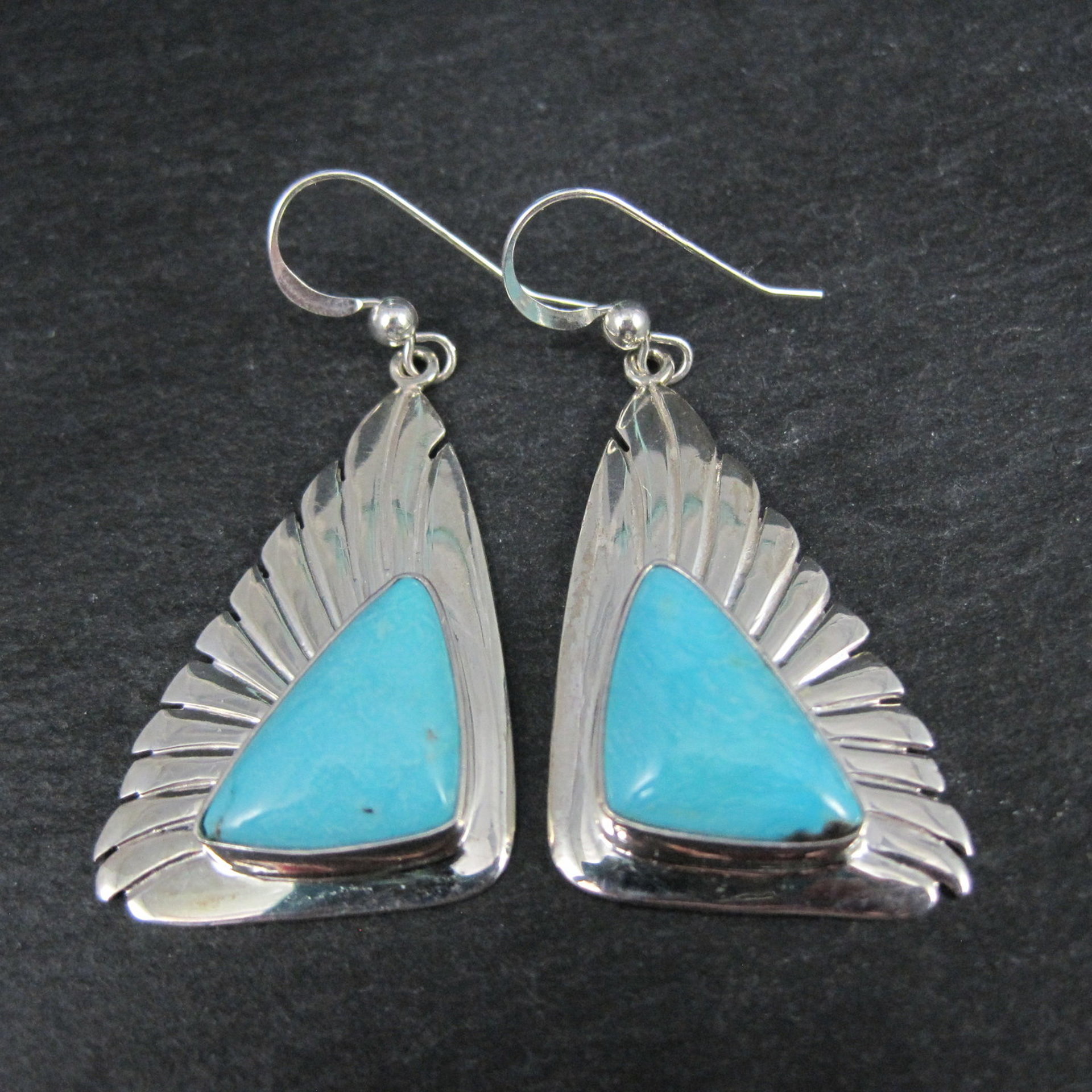 Large Turquoise Earrings Jay King Desert Rose Trading New