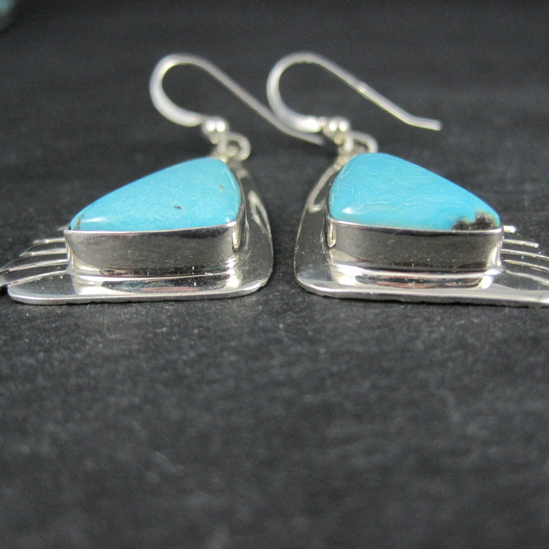 Large Turquoise Earrings Jay King Desert Rose Trading New