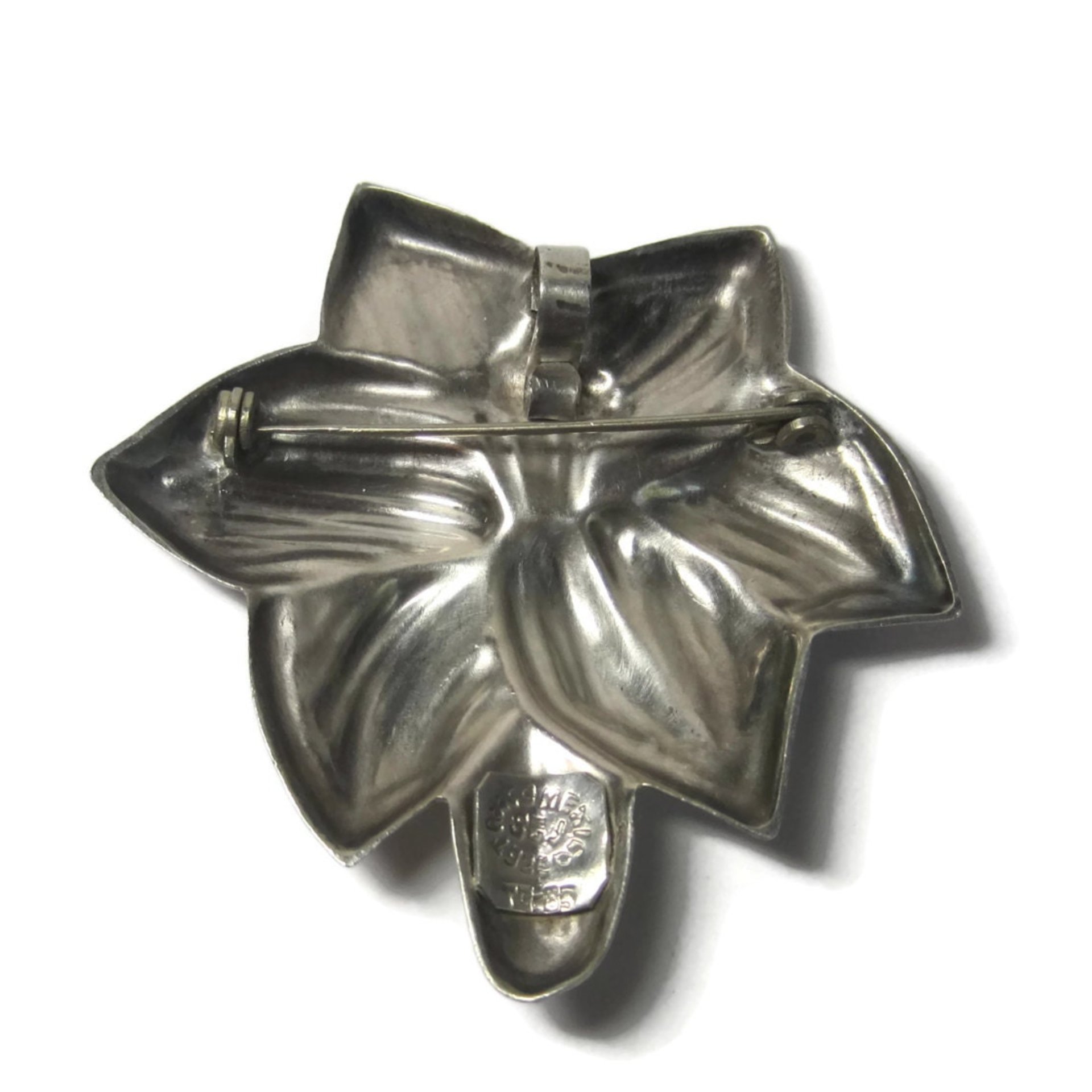 Vintage Mexican Sterling Lily Brooch Pendant Salvador Garcia Jaimez