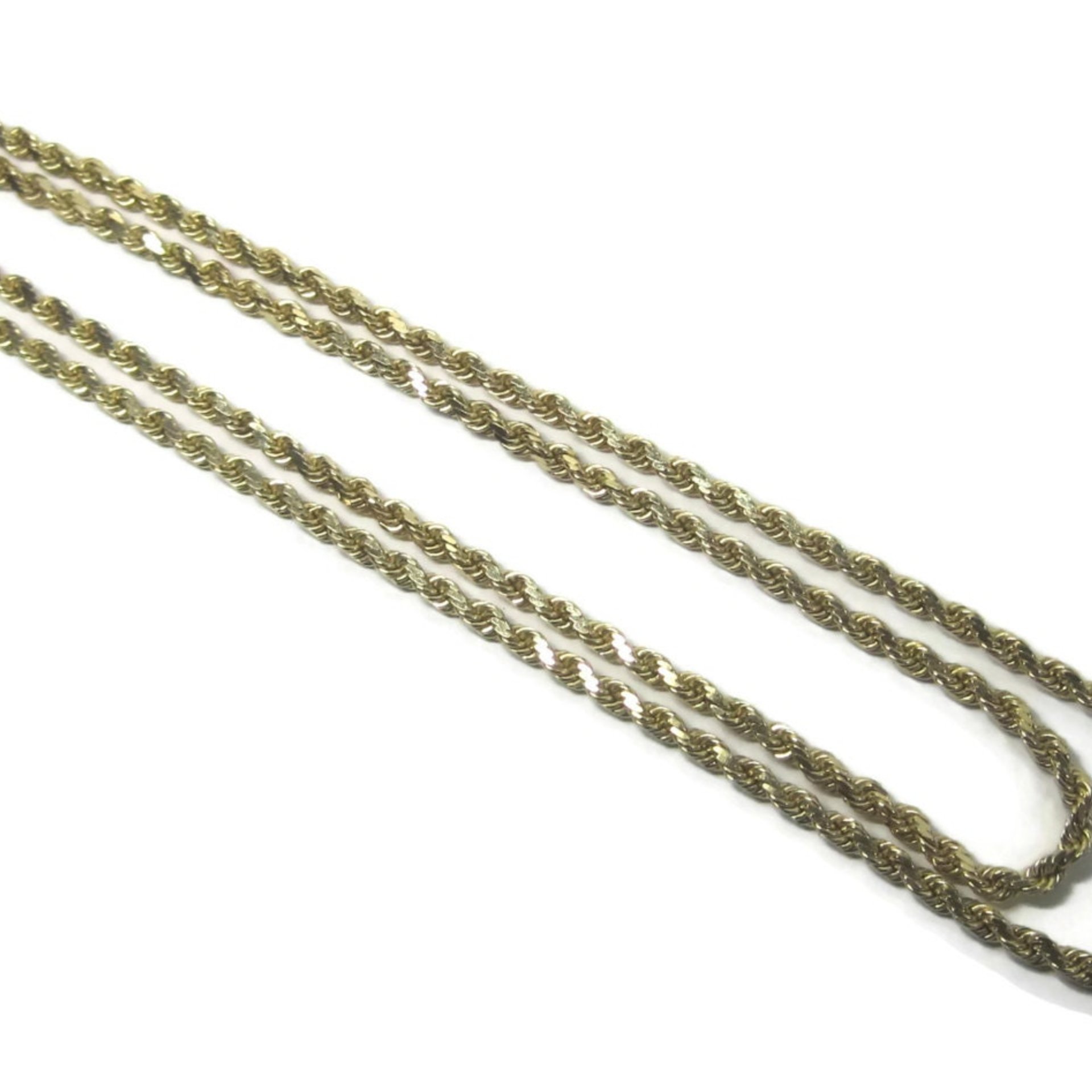 Vintage 14K 3.5mm Rope Chain Necklace 29 Inches 34.3 Grams