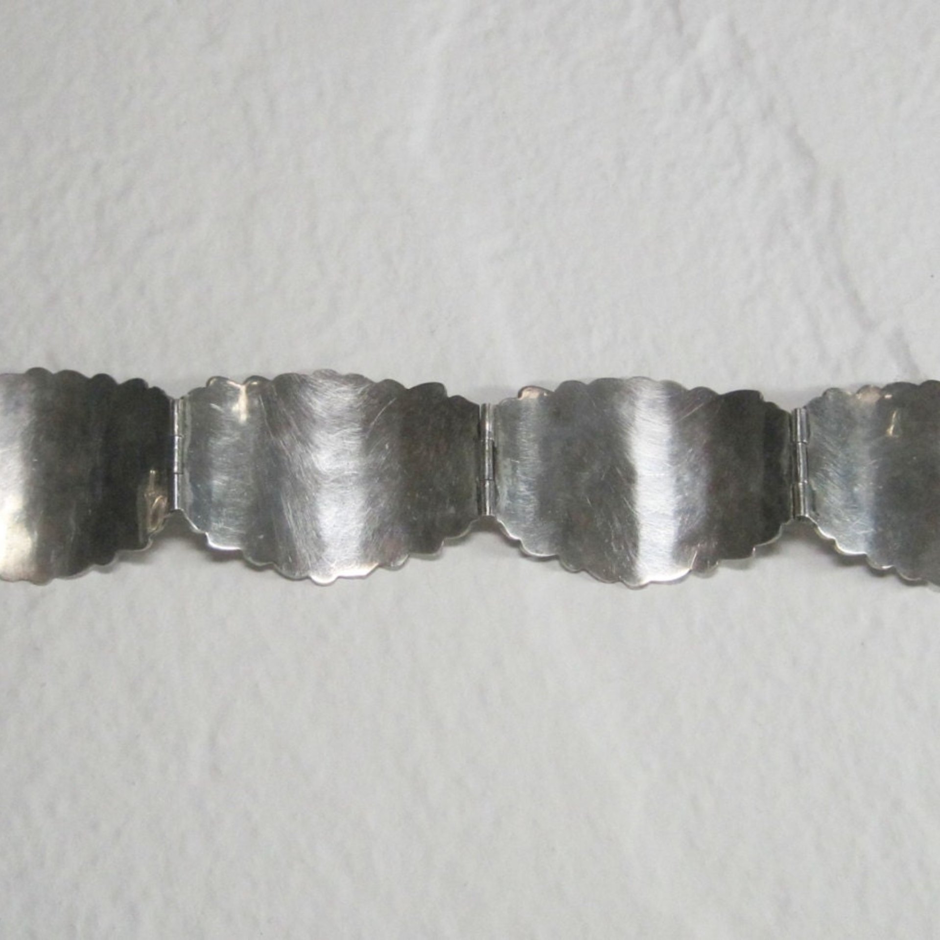Ornate Vintage Mexican Sterling Panel Bracelet 7 Inches Ruiz
