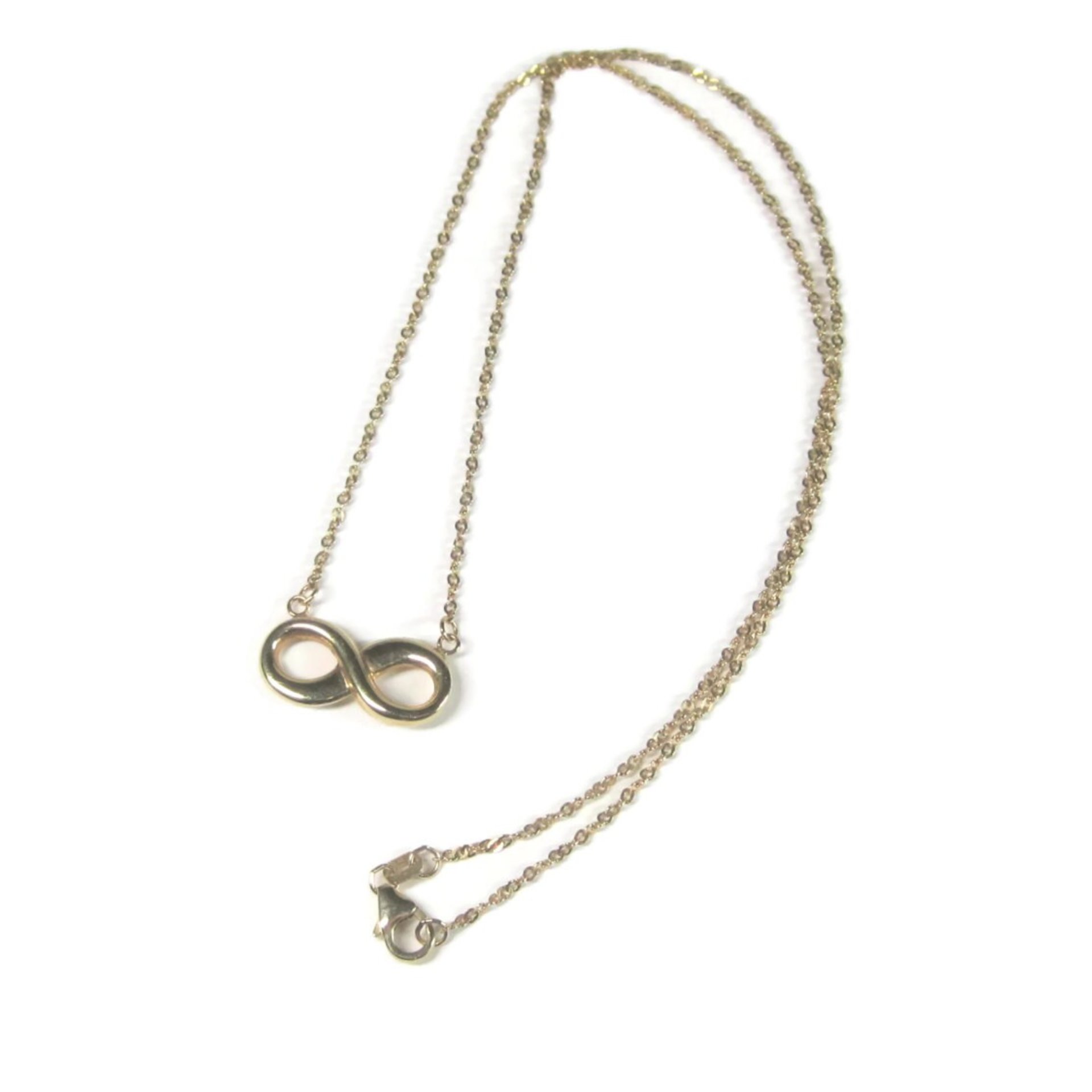 Estate 10K Infinity Necklace 16 Inches