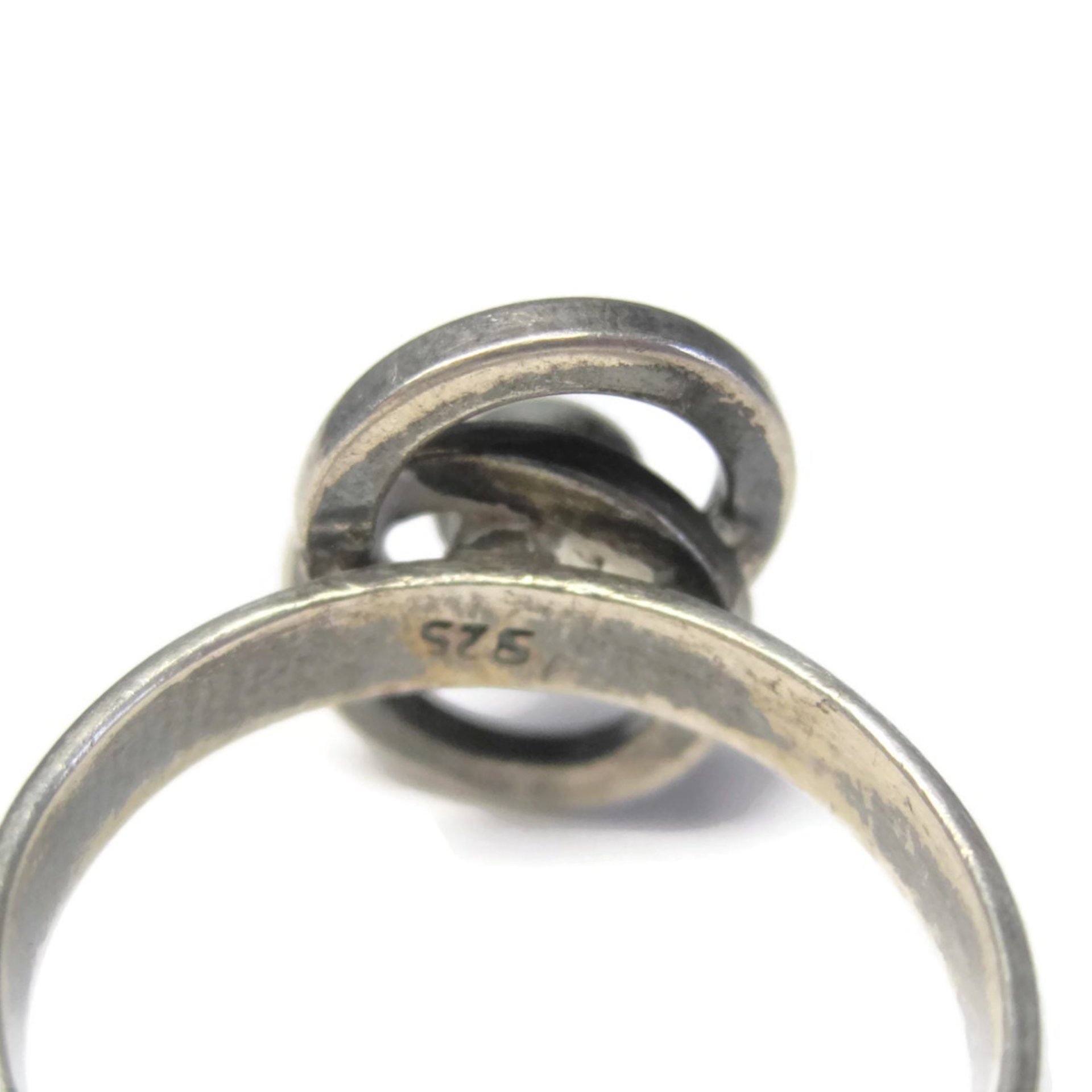 Vintage Sterling Atomic Ring Adjustable Size 5 to 7