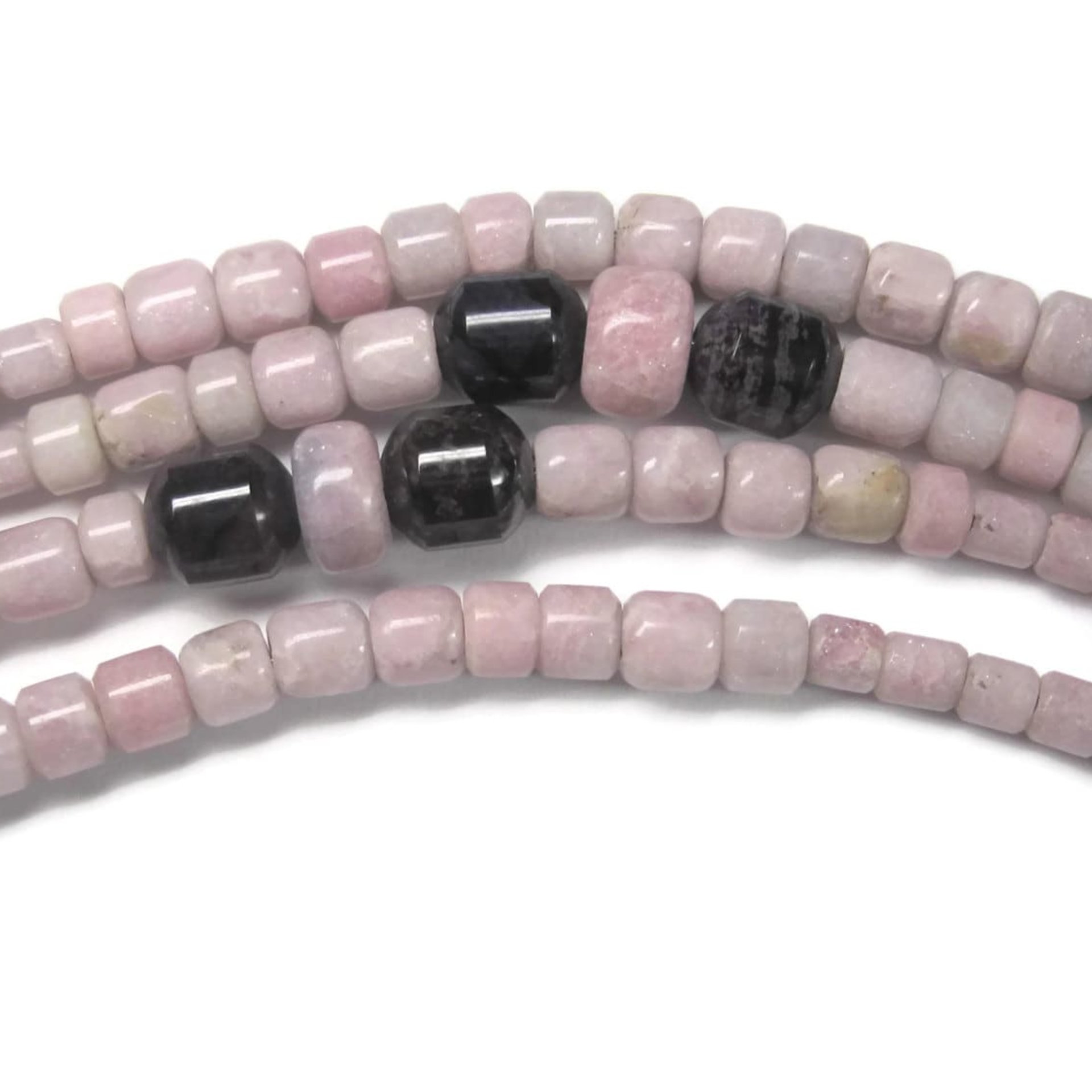 Vintage Sterling Navajo Pink Opal Sugilite Necklace Leonard Platero