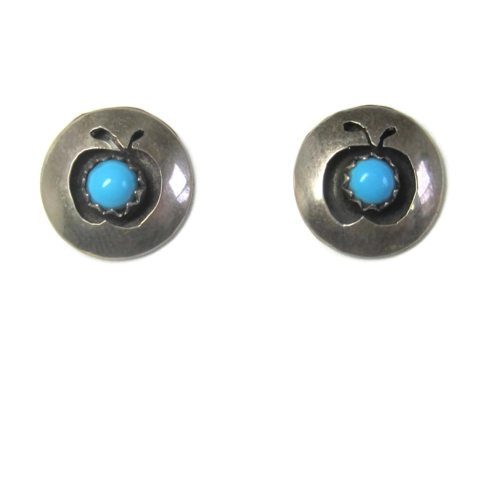 Southwestern Turquoise Apple Stud Earrings