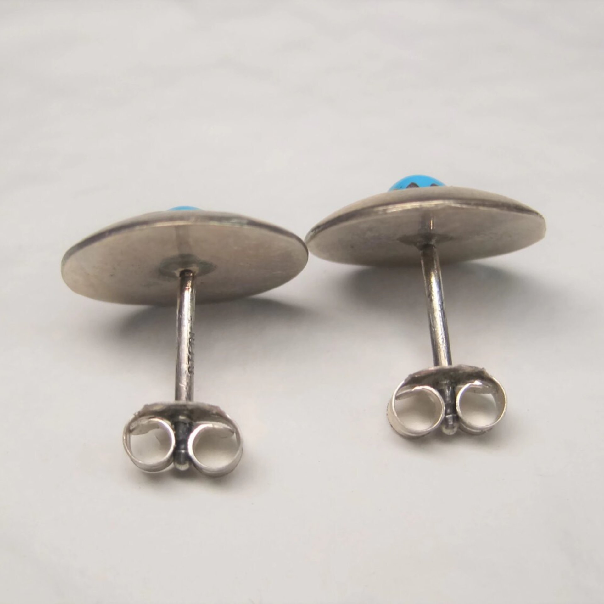 Southwestern Turquoise Apple Stud Earrings