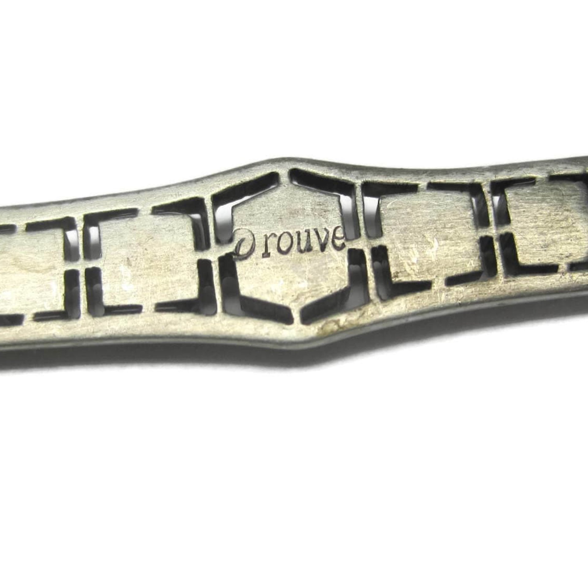Vintage Crystal Sterling Bar Brooch Pin Henry Fishel