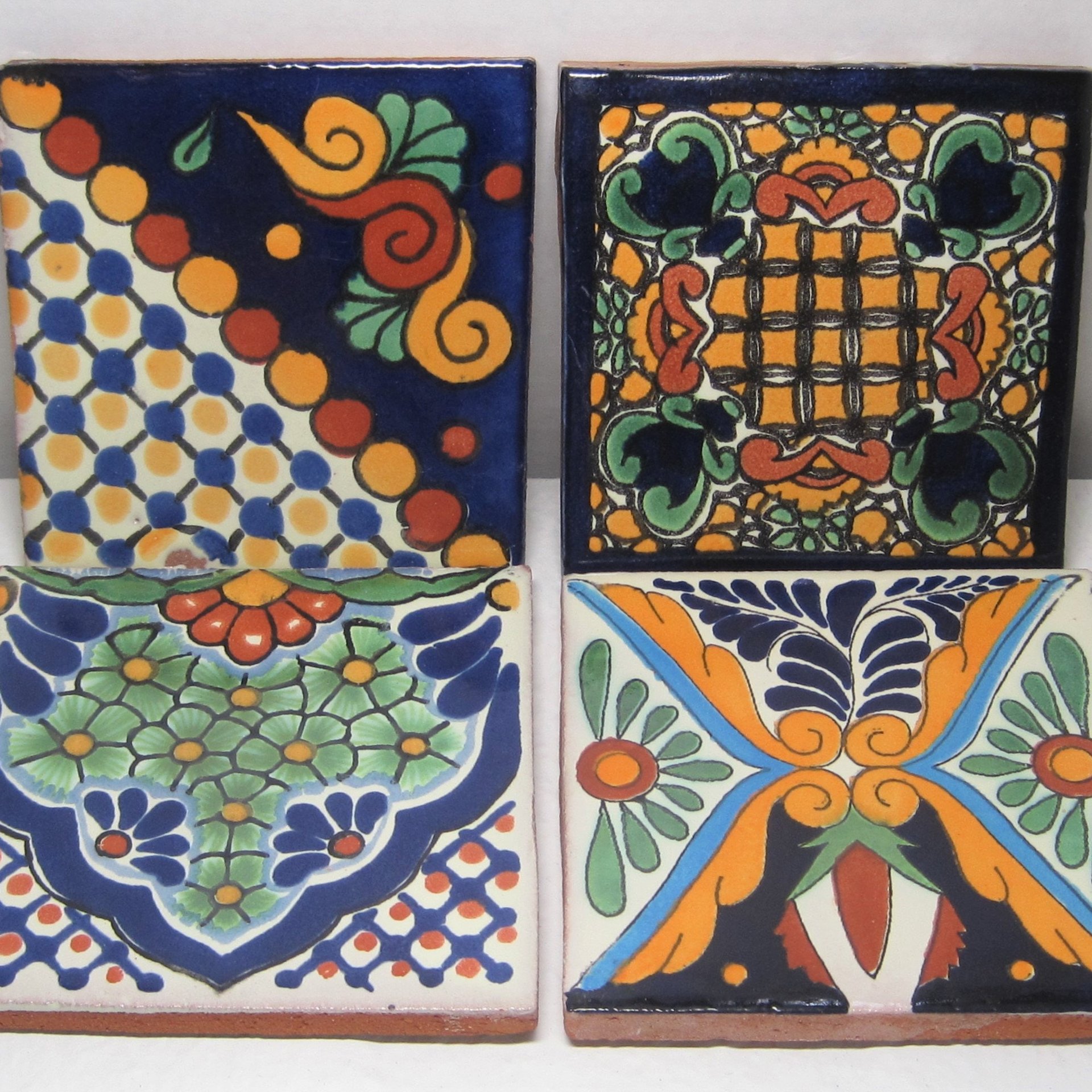 Mexican Tile Drink Coaster Mix and Match