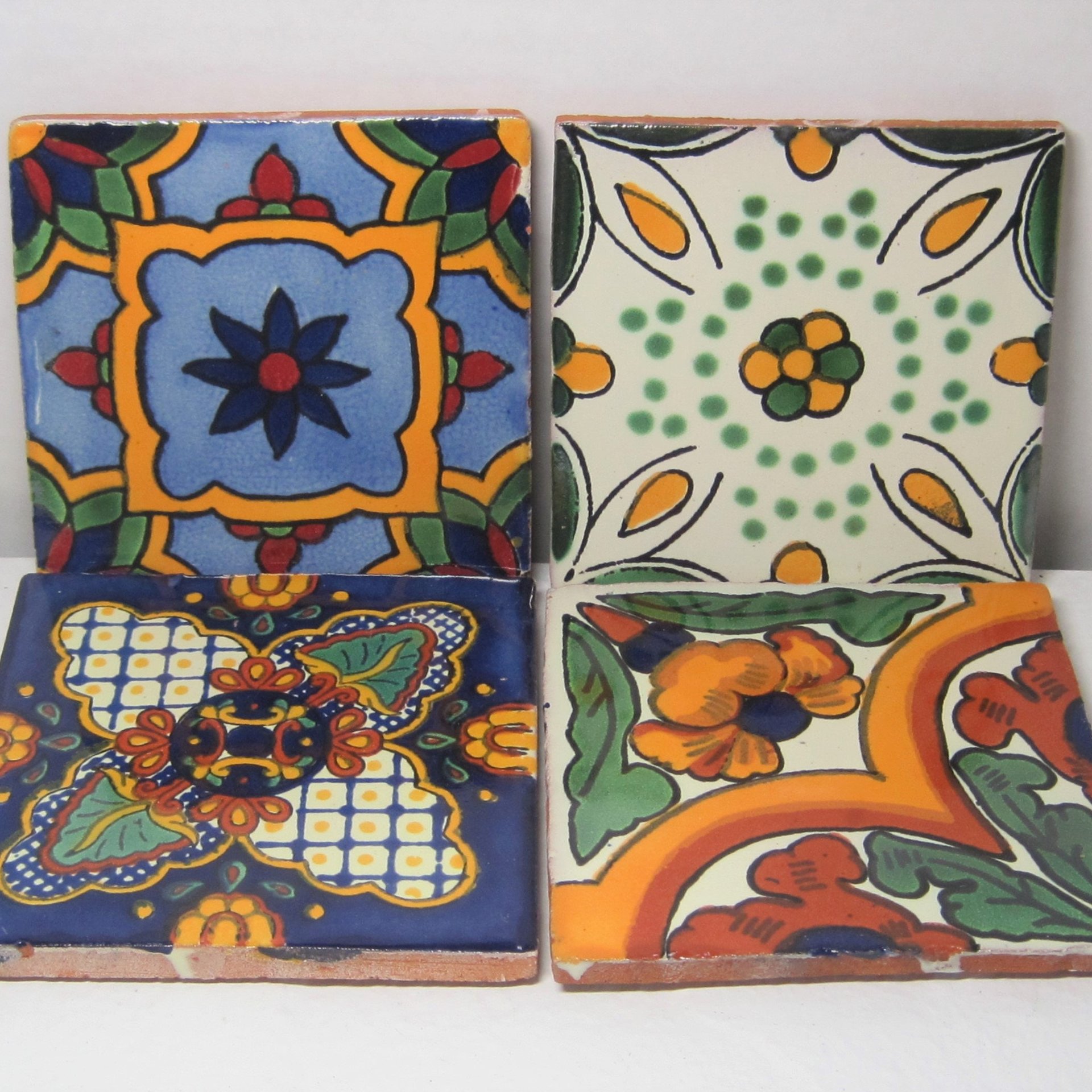 Mexican Tile Drink Coaster Mix and Match
