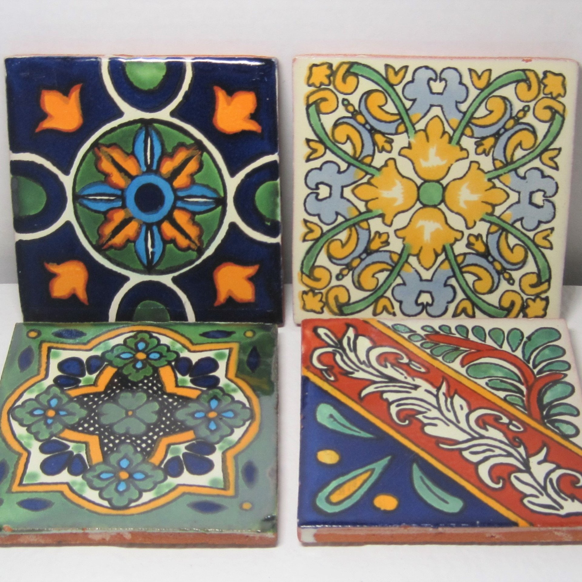 Mexican Tile Drink Coaster Mix and Match