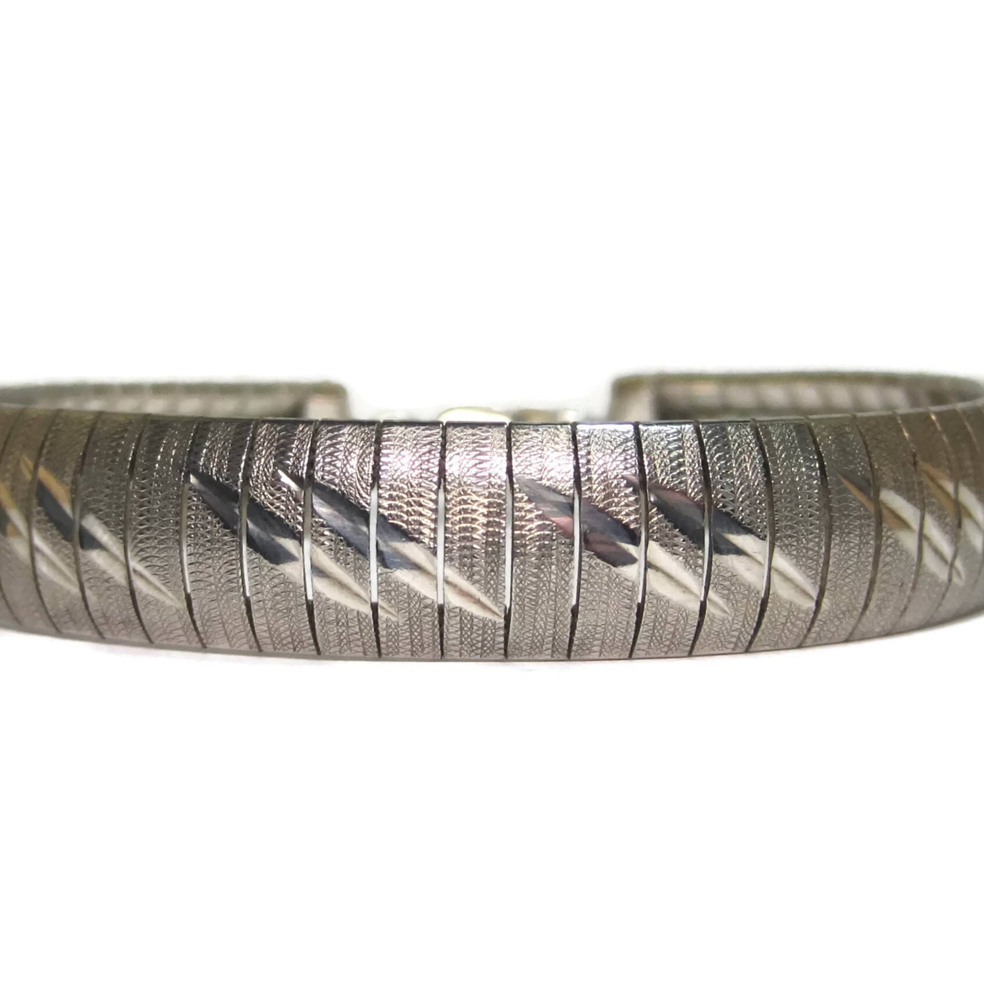 Estate Italian Sterling 1/2 Inch Bracelet 8 Inches