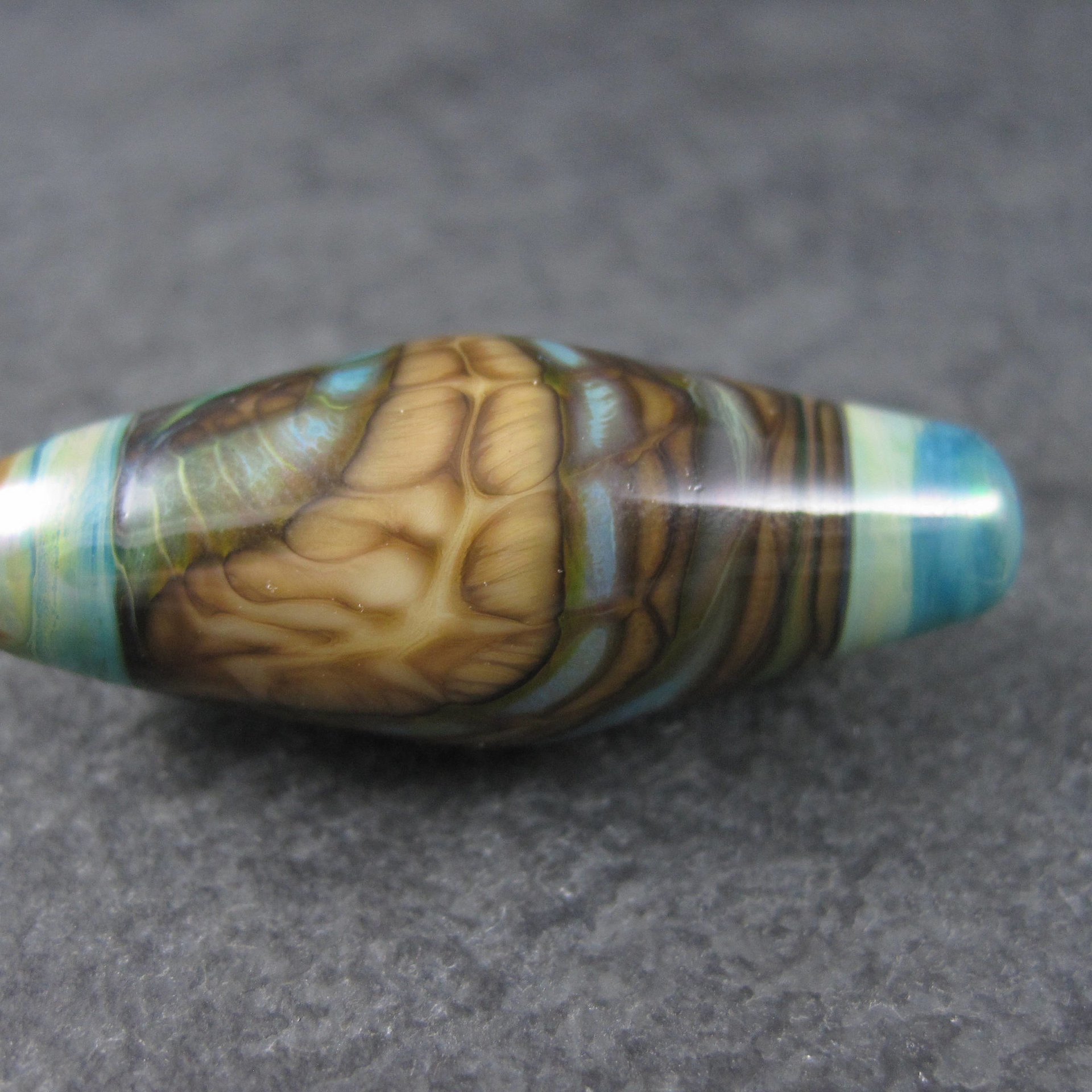 Handmade Artisan Lampwork Bead 1 5/8 Inches Sealife