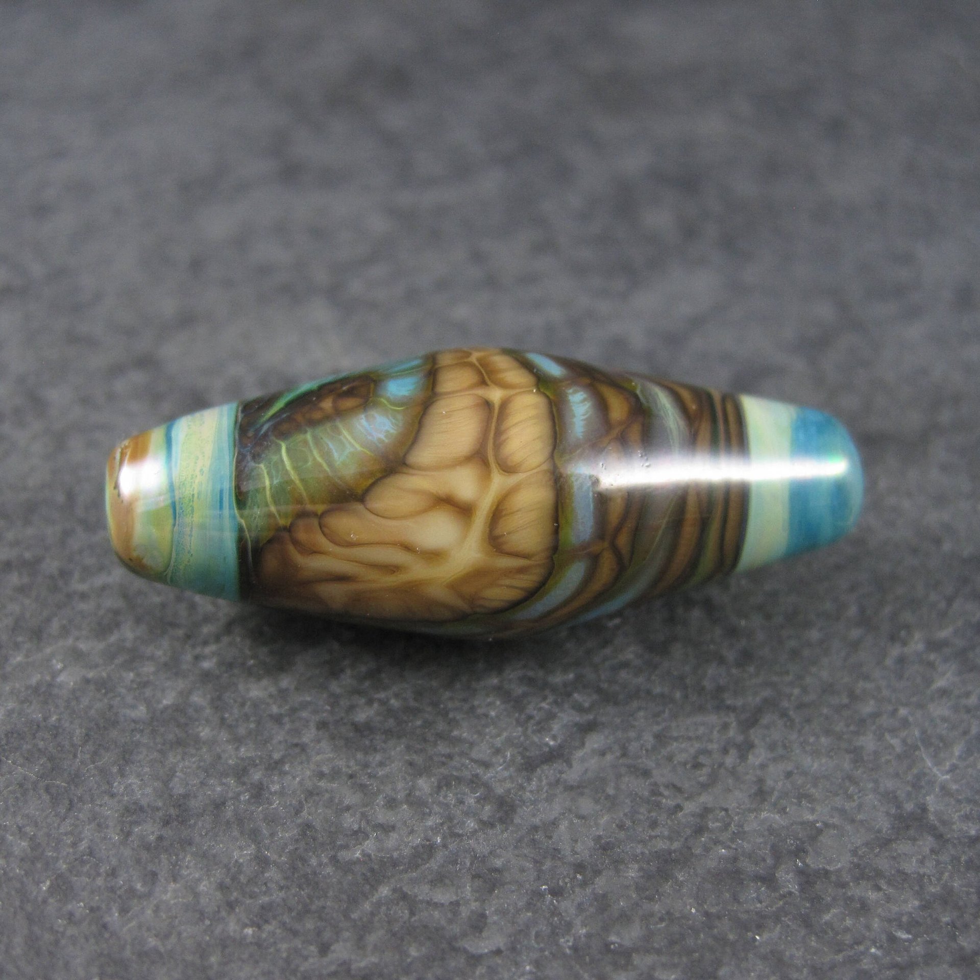 Handmade Artisan Lampwork Bead 1 5/8 Inches Sealife