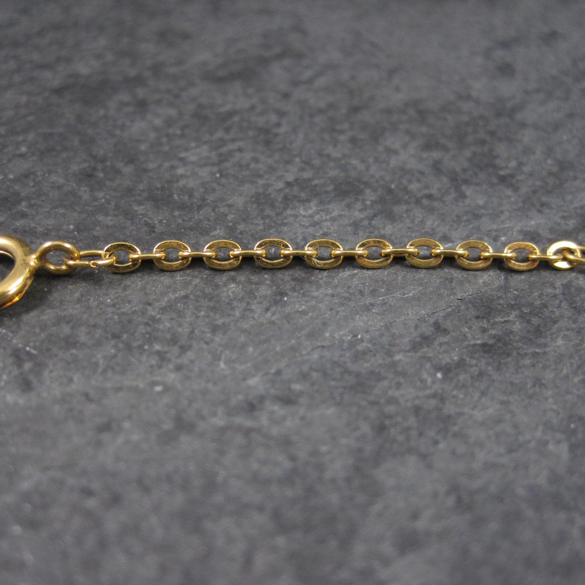 Vintage Gold Tone Necklace Extension 2.25 Inches Chain Extender Large Spring Ring