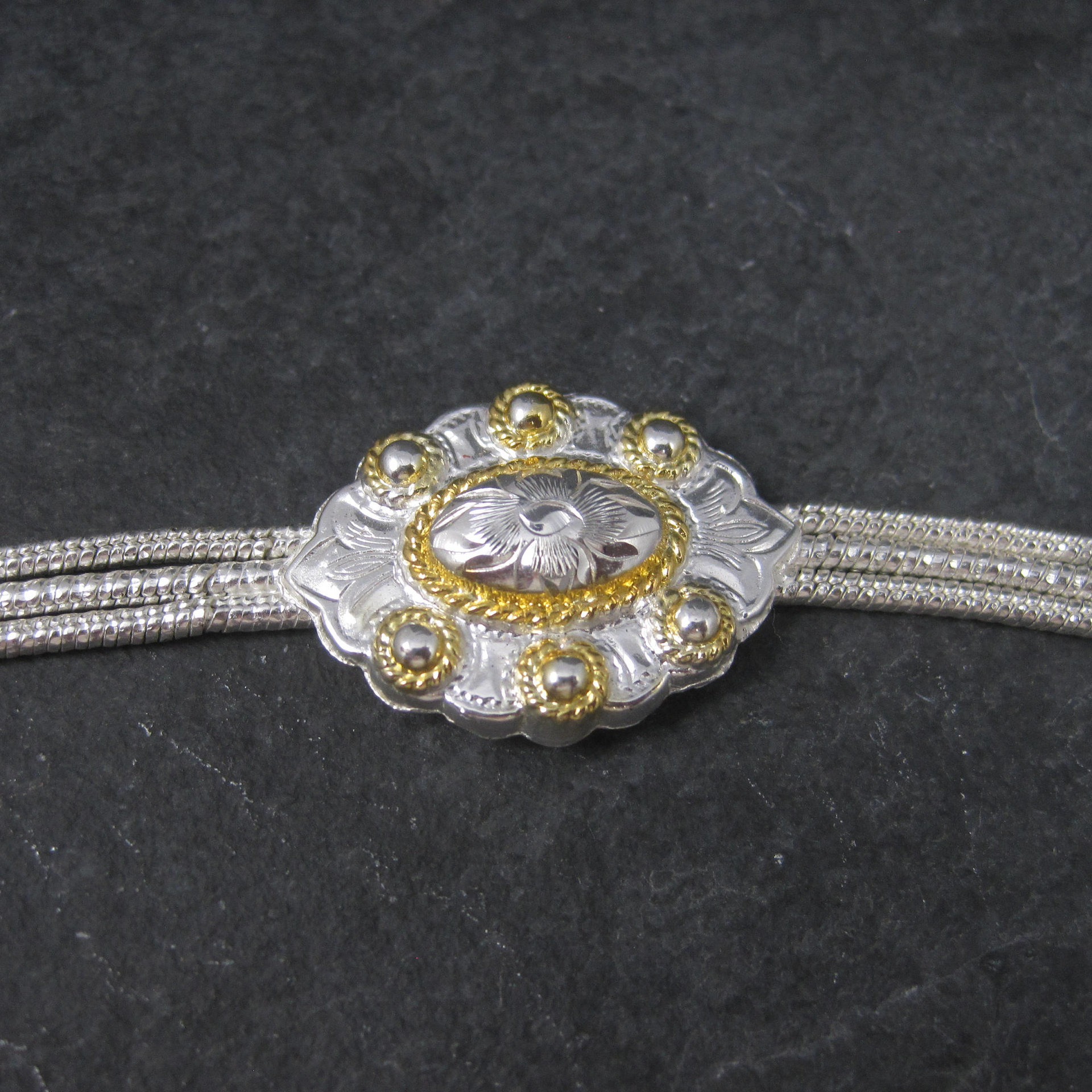 Vintage Western Concho Bracelet by Circle Y | 7.5” Cowgirl Jewelry | Rodeo Bracelet | New Old Stock