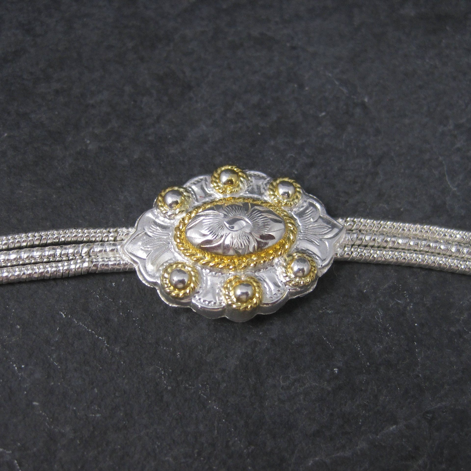 Vintage Western Concho Bracelet by Circle Y | 7.5” Cowgirl Jewelry | Rodeo Bracelet | New Old Stock
