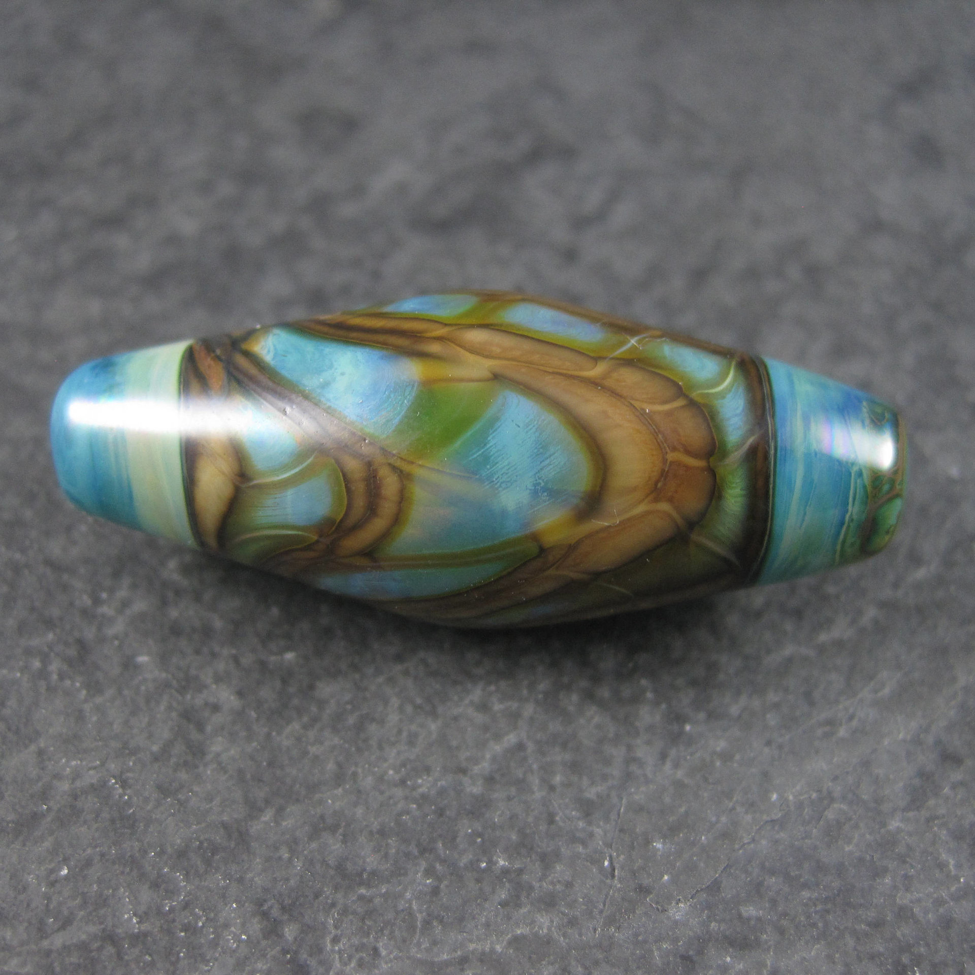 Handmade Artisan Lampwork Bead 1 5/8 Inches Sealife