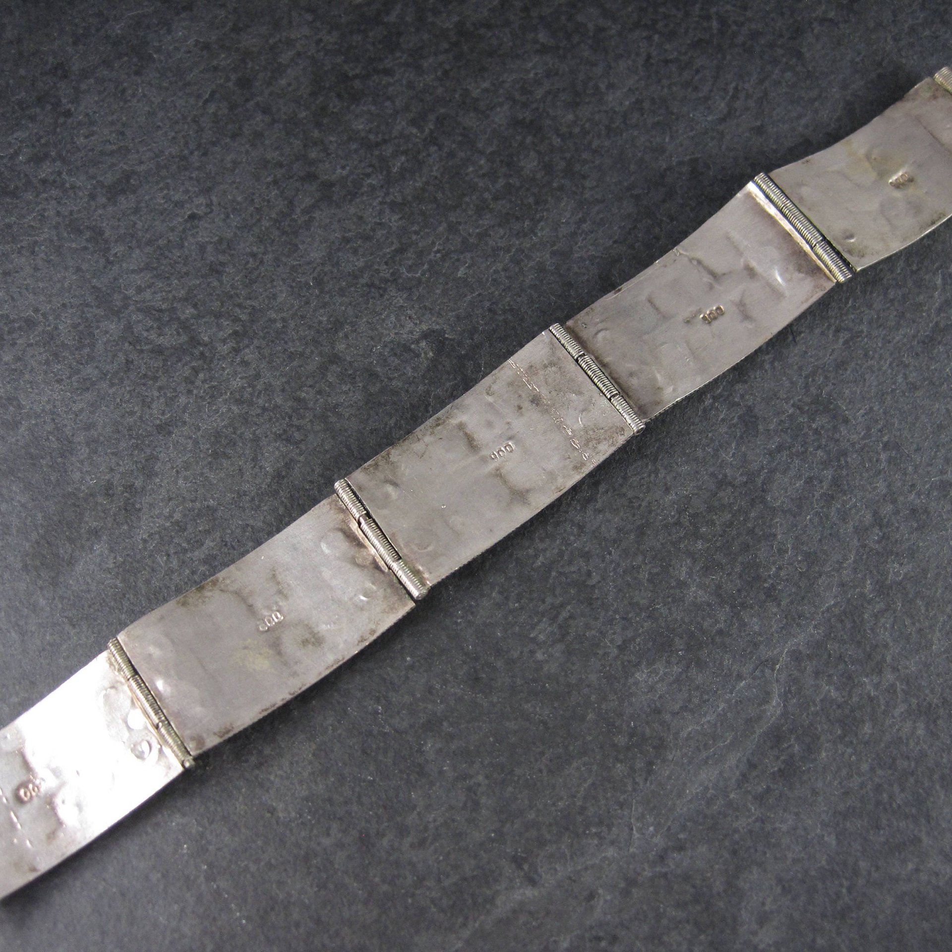 Vintage Etruscan Coral Bracelet 800 Silver