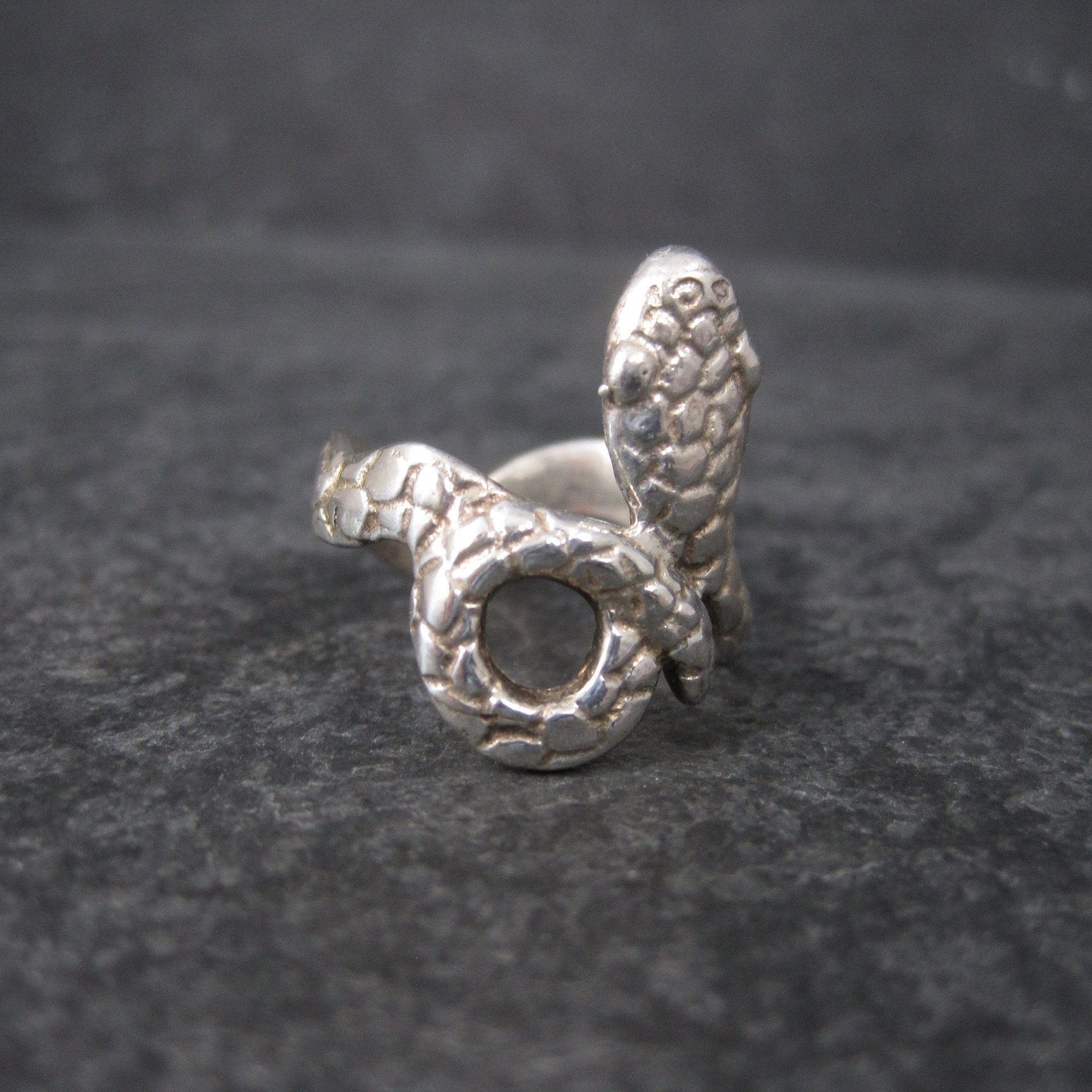 Vintage Sterling Snake Ring Size 6.5