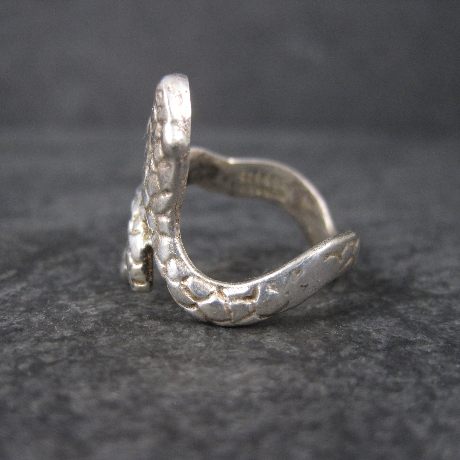 Vintage Sterling Snake Ring Size 6.5