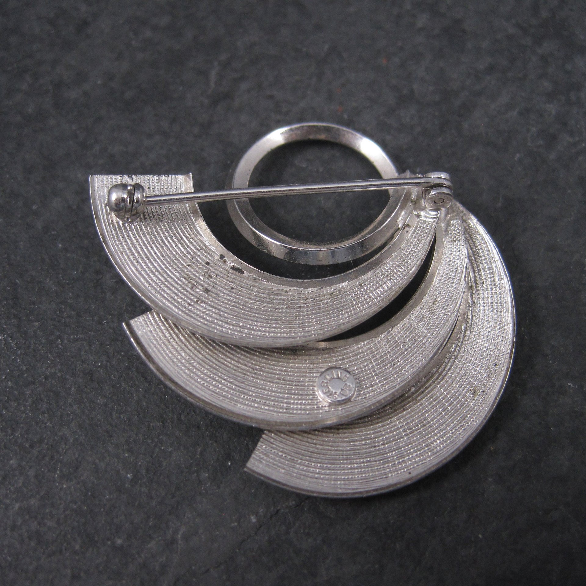 Vintage Sterling Swirl Brooch Pin Dolan Bullock