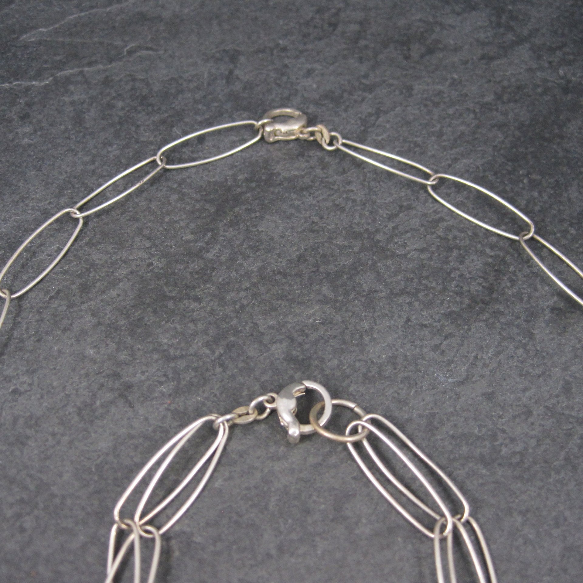 Vintage Modern Sterling Necklace Bracelet Jewelry Set