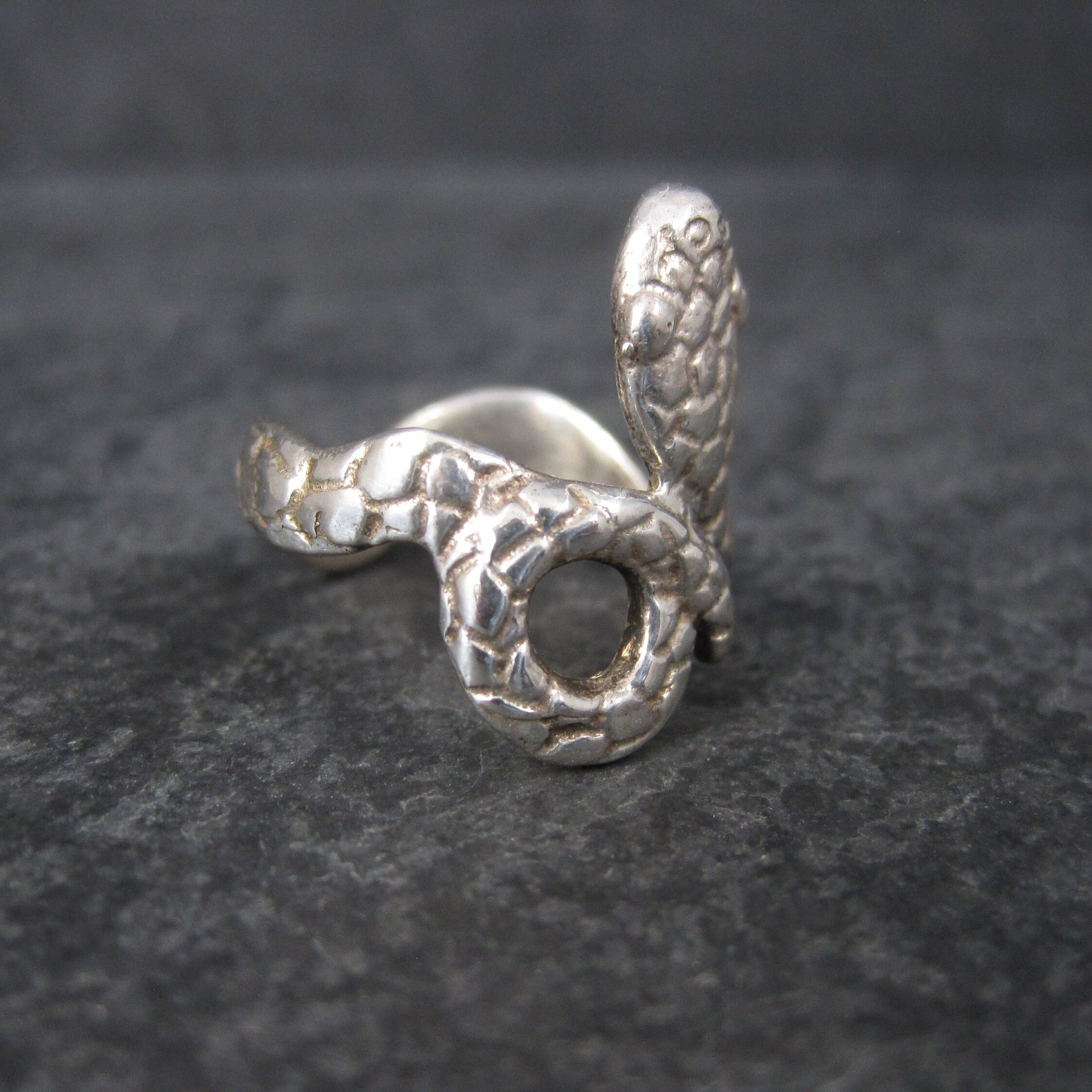 Vintage Sterling Snake Ring Size 6.5