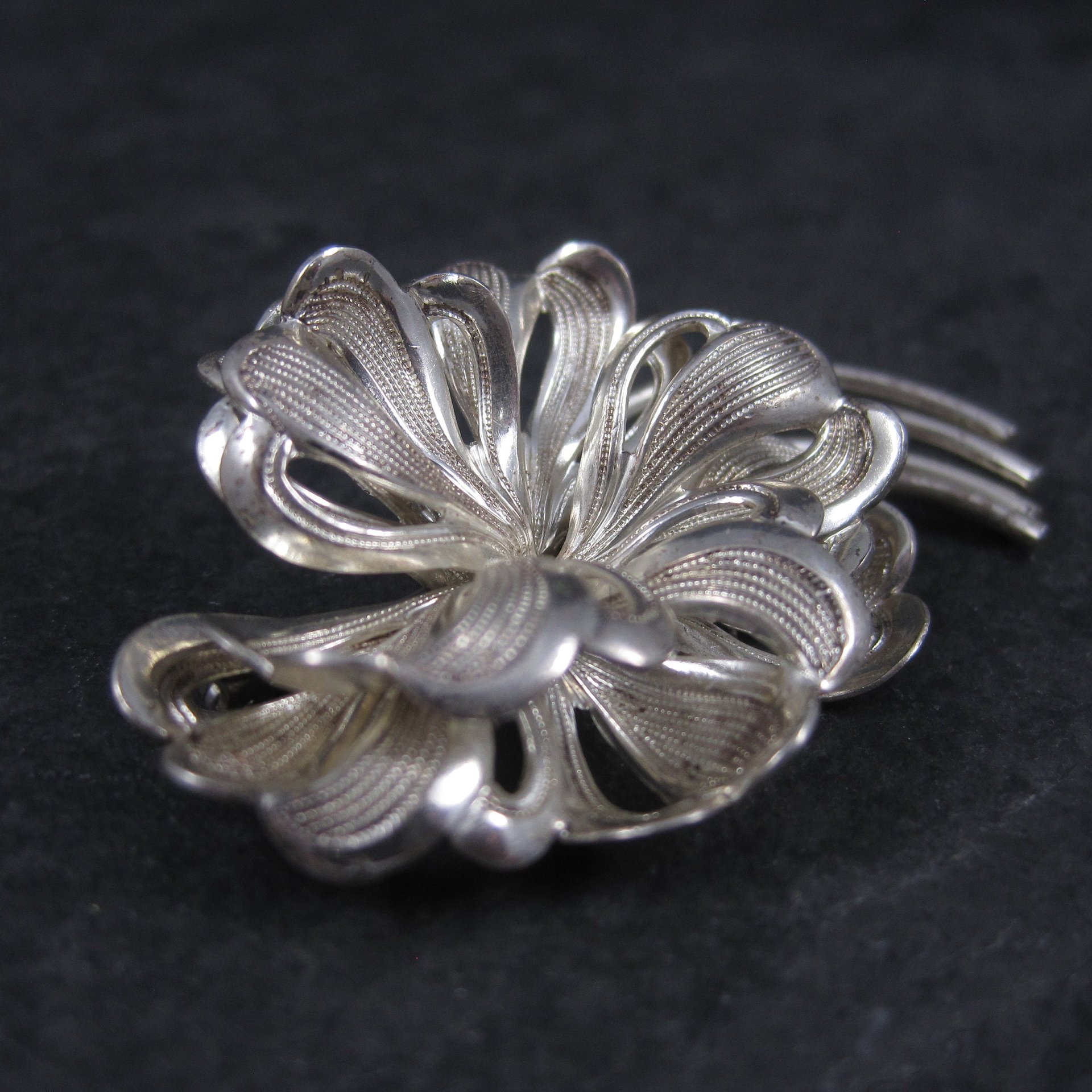 Vintage Sterling Forstner Flower Brooch