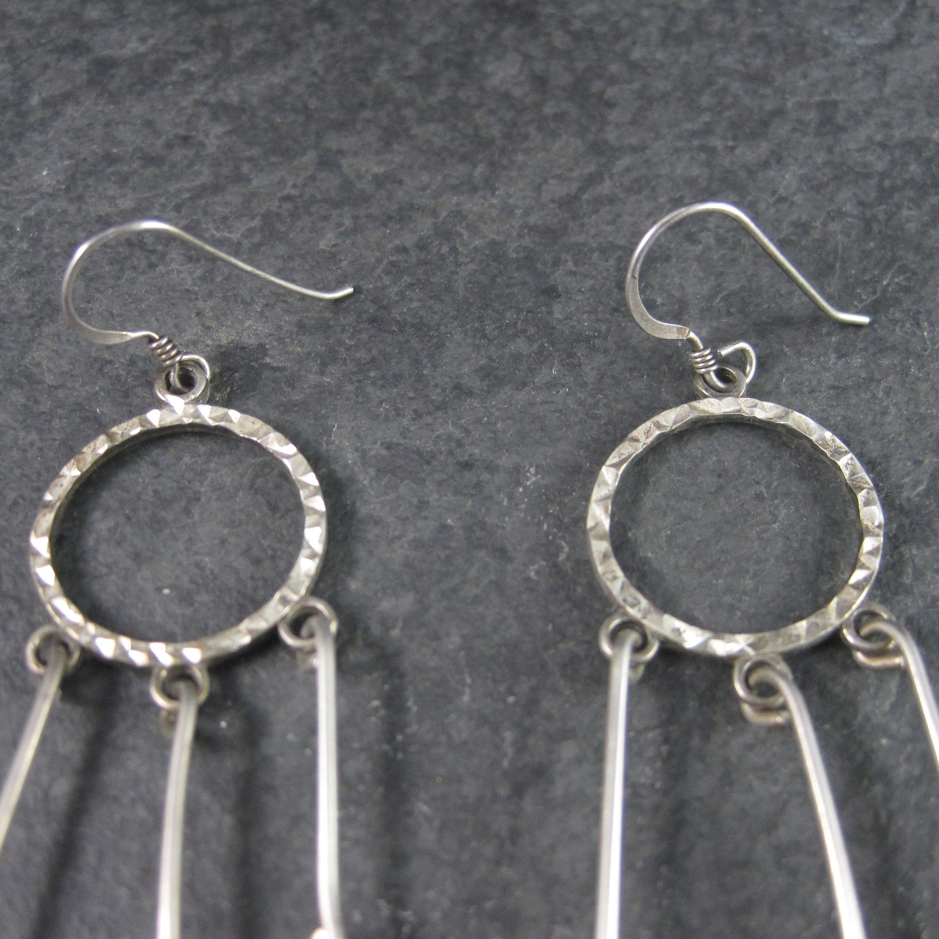 Vintage Sterling Texan Cowgirl Earrings