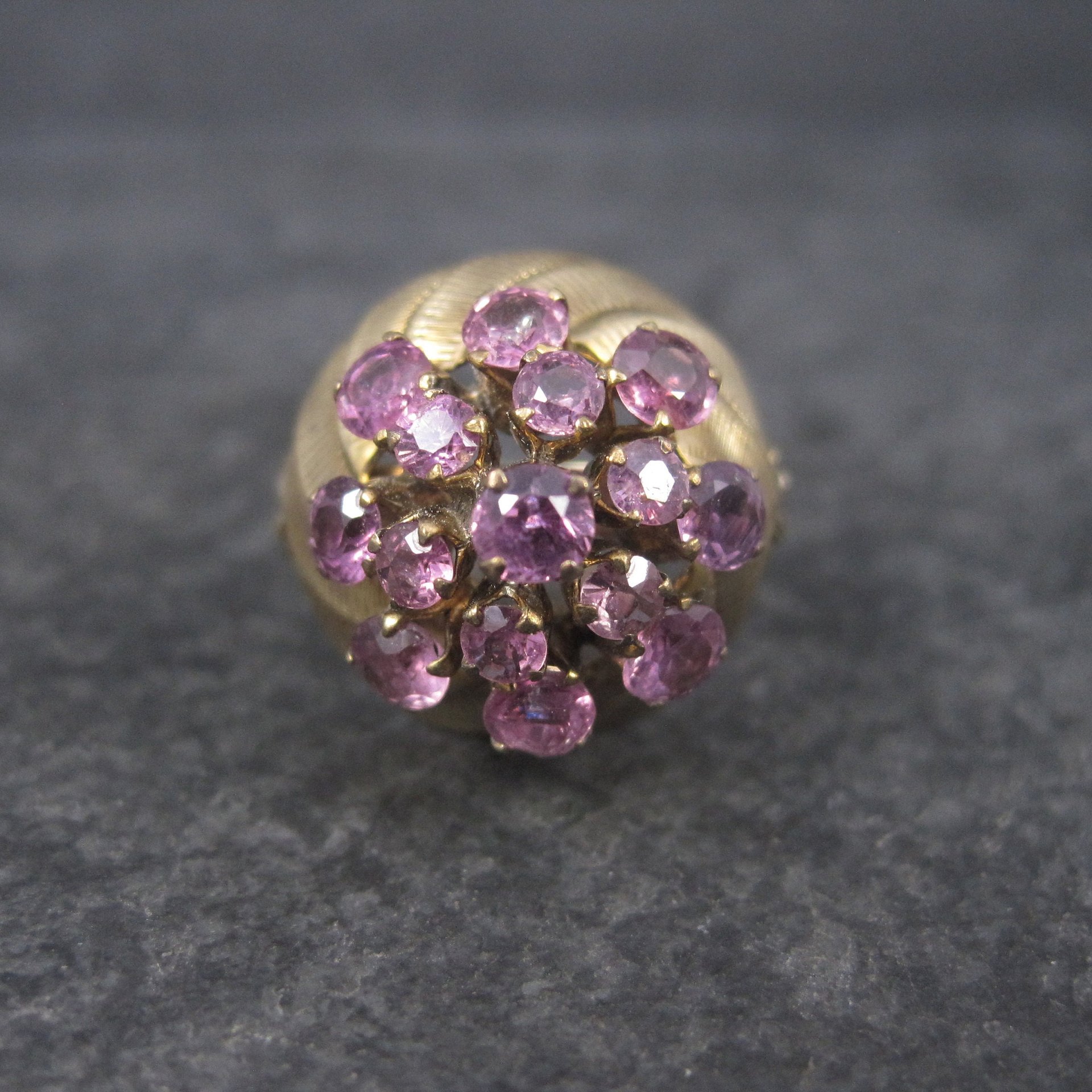 Vintage 10K Amethyst Harem Thai Princess Ring Size 7
