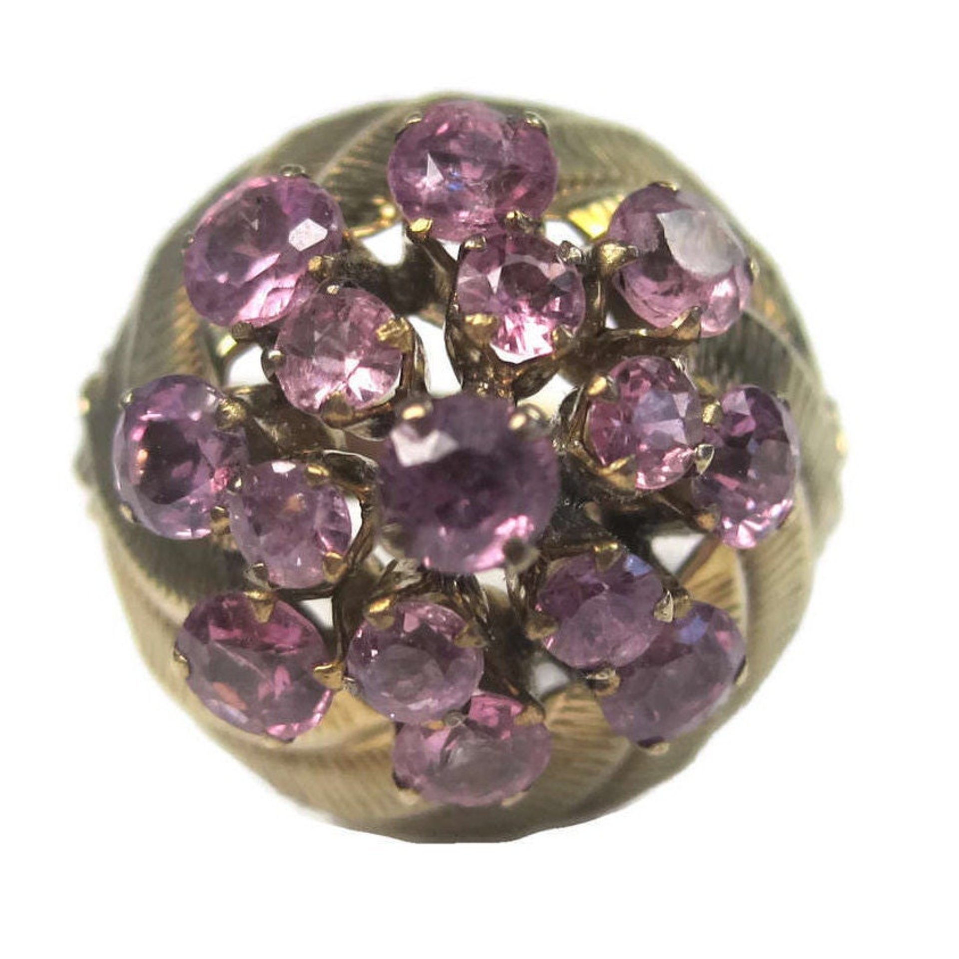 Vintage 10K Amethyst Harem Thai Princess Ring Size 7