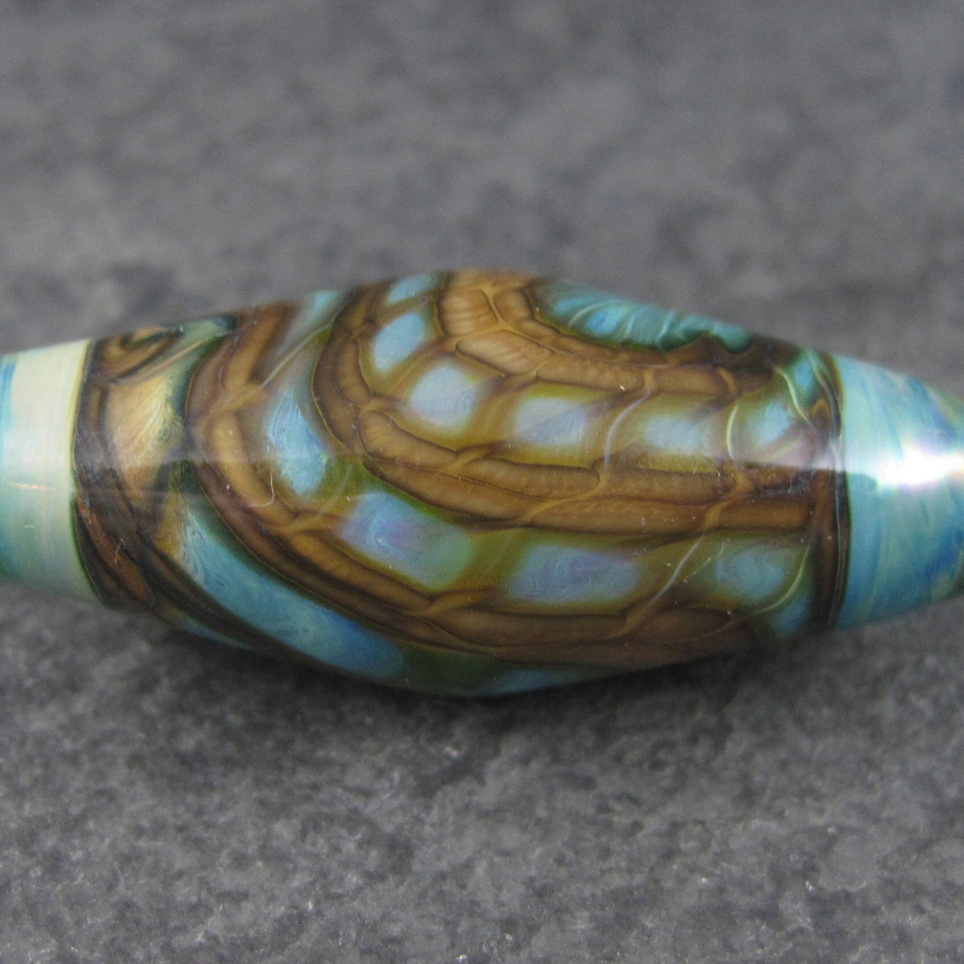 Handmade Artisan Lampwork Bead 1 5/8 Inches Sealife