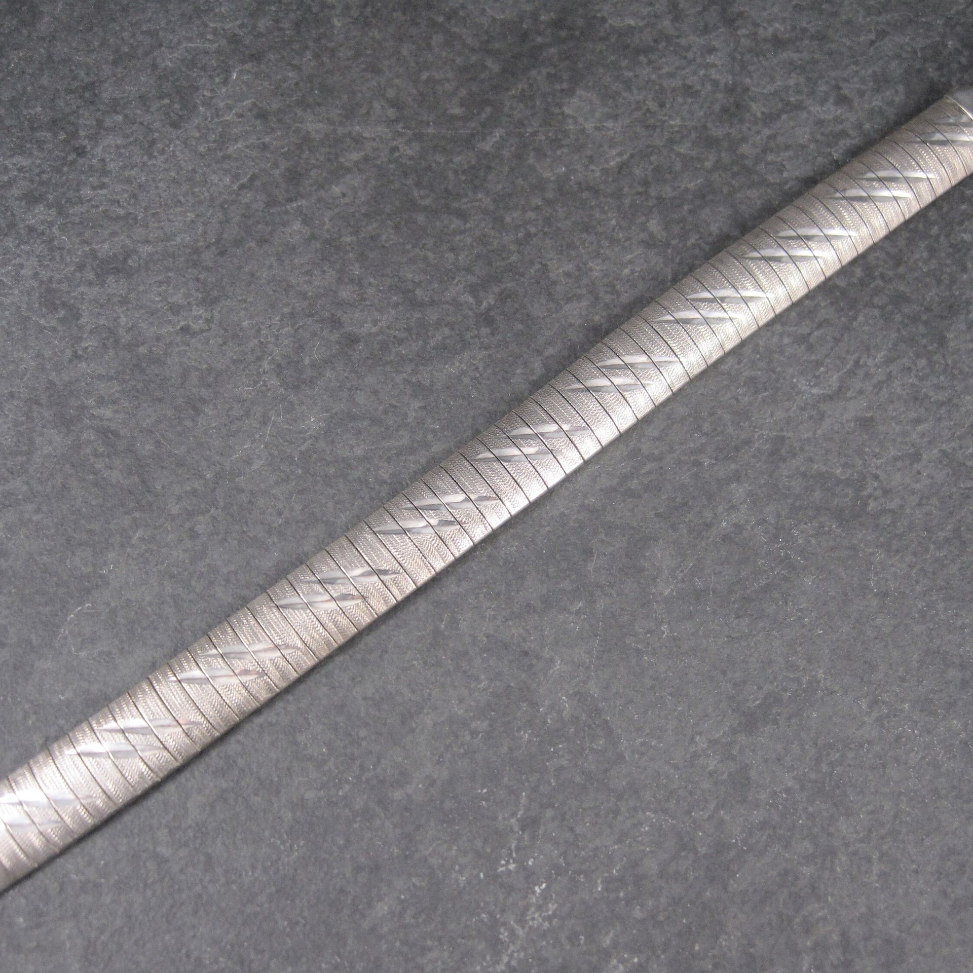 Estate Italian Sterling 1/2 Inch Bracelet 8 Inches